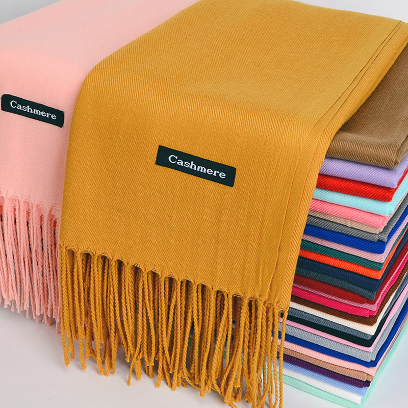 Cashmere Pashmina Wrap - Uniwersalny szalik z imitacji kaszmiru szczotkowany
