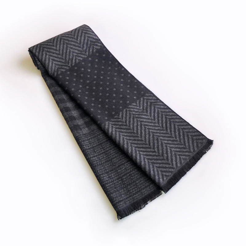 Wool Scarf Men - Modne casualowy wzór fajne szaliki chwost