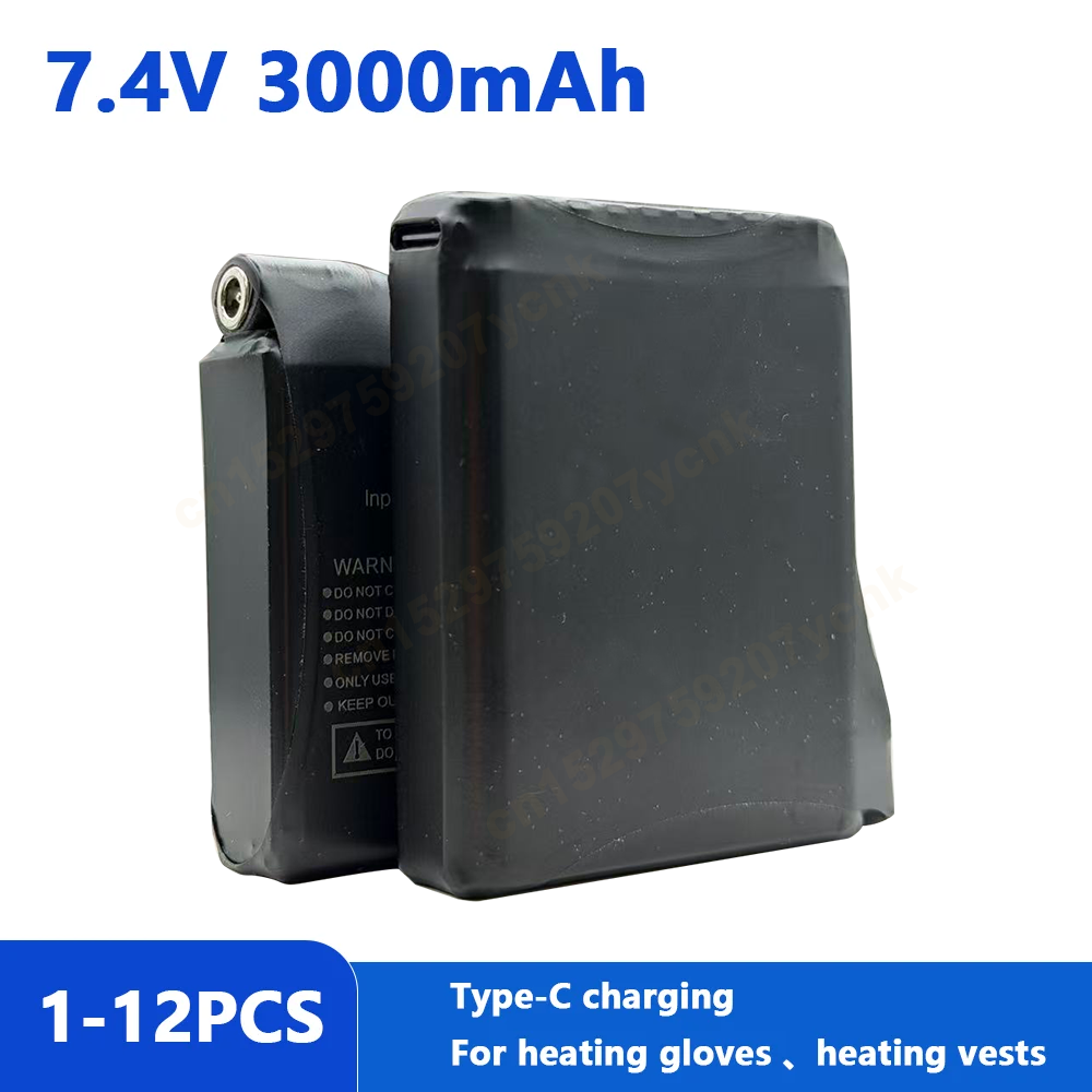Heated Vest Battery - Akumulator do rękawic grzewczych 7.4V 3000mAh,