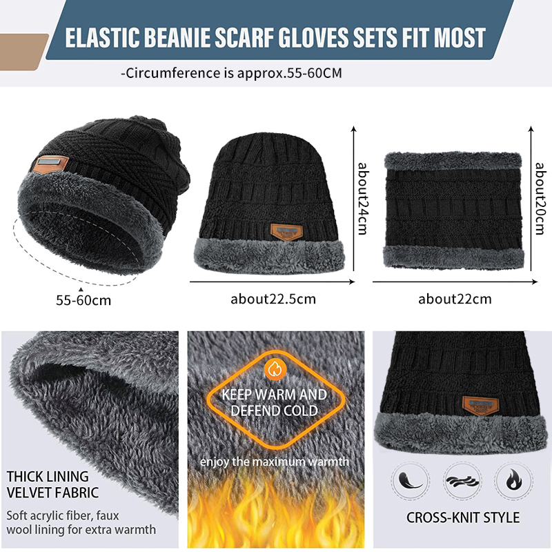Nowa zimowa czapka beanie dla  – Wool Scarf Men recenzja i cena